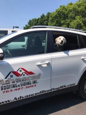 Completed residential roofing project by Advanced Roofing & Siding